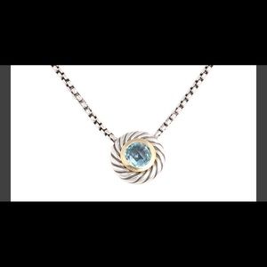 David Yurman Blue Topaz Necklace